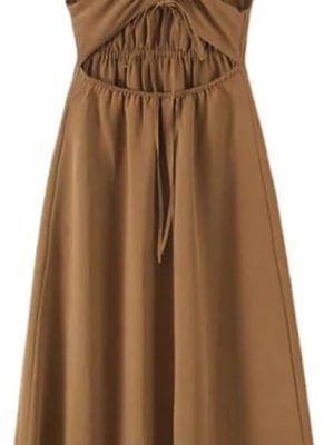 Vertical Flute Strapless Dress Women Solid Color Bareback Strap Party Skirt for Summer Night Out Club Outfits