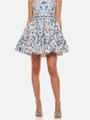Women’s Color-Block Square Neck Dress - Sleeveless Slimming High Waist Mini Dress