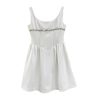 Women’s Square Collar Diamond Dress - Sleeveless Summer Cocktail Party Outfit