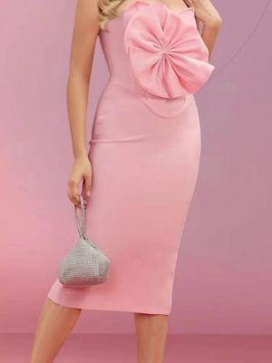 Women’s Strapless Elegant Dress - Sleeveless Slimming Evening Cocktail Gown