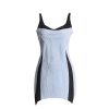 Women’s Square Collar Backless Party Dress, Sleeveless High Waist Designer Slimming Summer Cocktail Gown