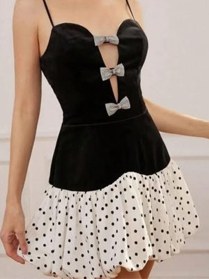 Women’s Square Neck Sexy Mini Dress - Sleeveless Slimming Club Night Outfit