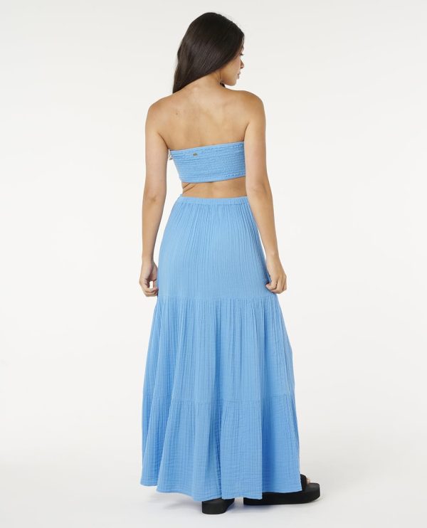 Women's Premium Surf Full Length Maxi Halter Dress-Removable Straps