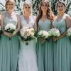 Women's Spaghetti Straps Bridesmaid Dresses with Silt Long Formal Party Dress with Pockets 2024
