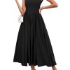 Women Summer Sleeveless Maxi Dress Casual Vacation Sundress Tank Flowy Long Formal Wedding Guest Dresses 2025