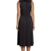 Women's Sleeveless Jewel Neck Asymmetric Hem Midi Casual Summer Fun Vacation