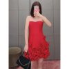 Women’s High Waist Strapless Dress - Sleeveless Modern Office Ready Attire