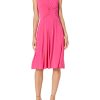 Women's Collared Twisted Waist Midi Dress