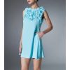 Women’s Round Neck Applique Dress - Sleeveless Slimming Summer Casual Outfit
