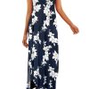 Women's Casual Summer Sleeveless Dress Loose Split Maxi Dresses with Pockets