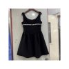 Women’s Square Collar Diamond Dress - Sleeveless Summer Cocktail Party Outfit