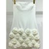 Women’s High Waist Strapless Dress - Sleeveless Modern Office Ready Attire