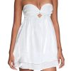Women Tube Dresses Solid Color Strapless Off Shoulder Ruched High Waist Mini A-Line Dress