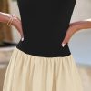 Women's 2025 Spring Strapless Maxi Dresses Patchwork Long Flowy Pockets Elegant Going Out Summer Tube Top Dress
