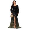 Women's Plus Size Sequin Dress Luxurious Style Formal Cocktail Evening Party Maxi Dresses