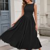 Women Summer Sleeveless Maxi Dress Casual Vacation Sundress Tank Flowy Long Formal Wedding Guest Dresses 2025