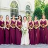 Women's Spaghetti Straps Bridesmaid Dresses with Silt Long Formal Party Dress with Pockets 2024