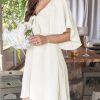 Womens Dresses 2025 Spring Summer Deep V Neck Elegant Bow tie Mini Dress S-XL