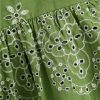 Boho Puff Sleeve Mini Dress Women Embroidery Hollow Out Casual Loose Short Beach Dress Lightweight Summer