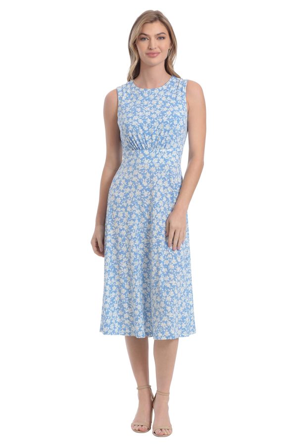 Women's Dresses Inset Waist Midi Dress Career Office Occasion Guest of
