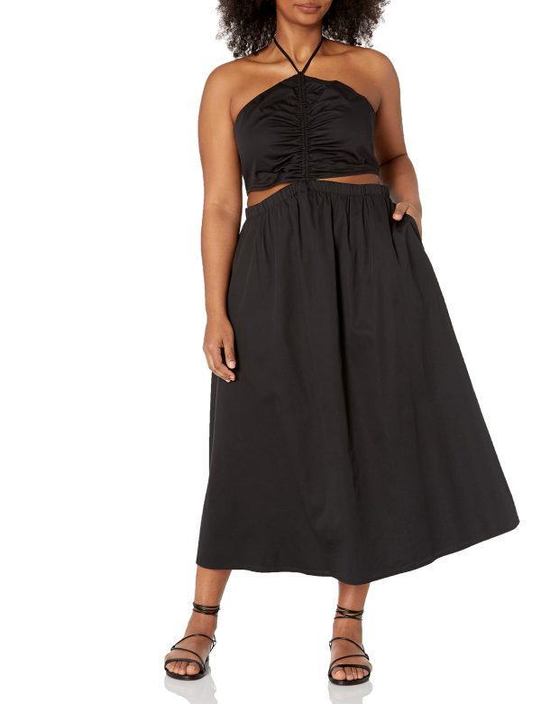 Women's Brinda Cotton Cut Out Halter Maxi Dress