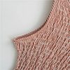 Smocked Bodice Midi Dress Women Sleeveless Textured Pattern Summer Casual Skirt for Daily Vacation Outfits