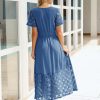Simplee Womens 2025 Summer Boho Maxi Dress V Neck Empire Waist Long Flowy Dresses with Pockets