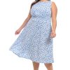Women's Dresses Inset Waist Midi Dress Career Office Occasion Guest of