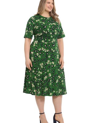 Women's Inset Waist Midi Short Sleeve