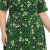 Women's Inset Waist Midi Short Sleeve