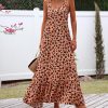 Casual Women's Summer Dresses 2025 Sundress Sleeveless Floral Boho Long Dresses Beach Vacation Clothes