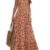 Casual Women's Summer Dresses 2025 Sundress Sleeveless Floral Boho Long Dresses Beach Vacation Clothes