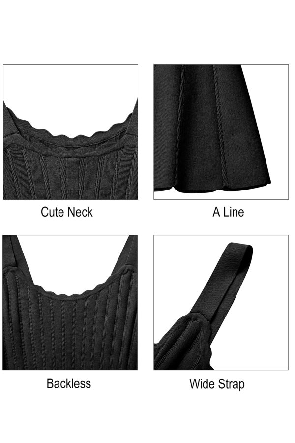 Women's 2025 Summer Dresses Knitted Sleeveless Spring Casual Flowy A Line Beach Vacation Mini Sundress