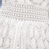 Women's Ruching Smocking Jumpsuit Summer Slip V Neck Backless Maxi High Low