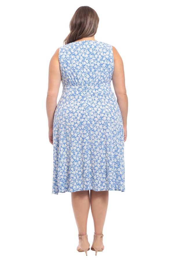 Women's Dresses Inset Waist Midi Dress Career Office Occasion Guest of