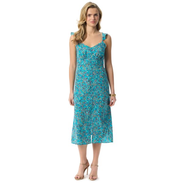 Women's Sahira Fitted Maxi Dress with Front Slit Standard