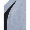 Women’s Square Collar Backless Party Dress, Sleeveless High Waist Designer Slimming Summer Cocktail Gown