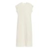 Women's Linen Maxi Dress - Crew Neck Summer Floor Length Beige