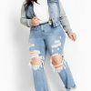 CCX Women's Plus Size Jacket - Denim Street