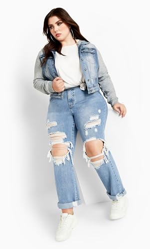CCX Women's Plus Size Jacket - Denim Street