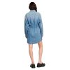 Women's Relaxed Drawcord Denim Casual Dress