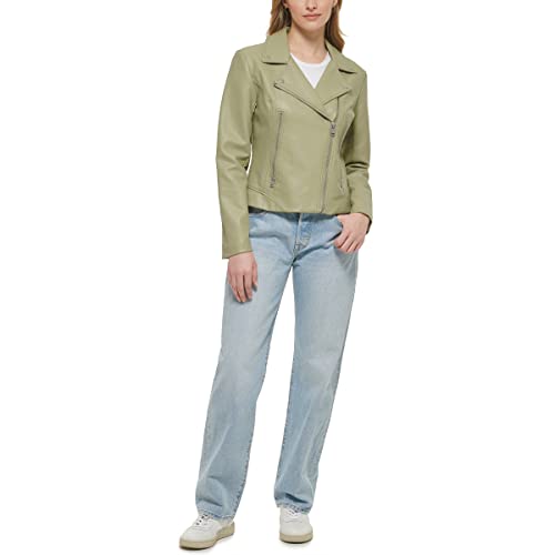 Women's Vegan Leather 538 Moto Jacket (Regular & Plus Size)
