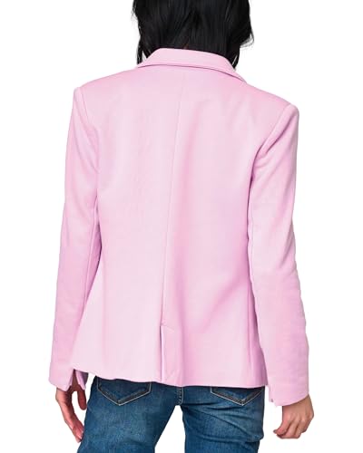 Women's Double Breasted Blazer, Casual Work Wear, Fitted Blazer Jacket Open Front Long Sleeve Suit Jacket