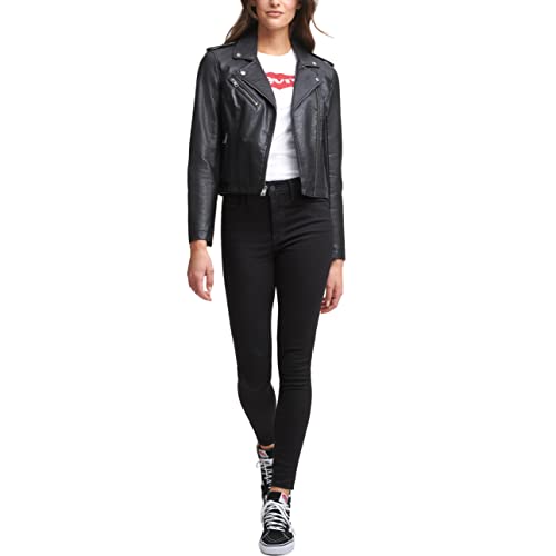 Women's The Classic Faux Leather Moto Jacket (Regular & Plus Size)