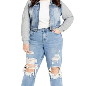 CCX Women's Plus Size Jacket - Denim Street
