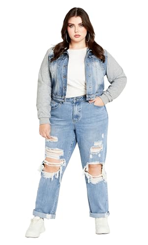 CCX Women's Plus Size Jacket - Denim Street