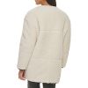 Women's Midlength Sherpa Coat with Reversible Wear