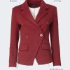 Women's Double Breasted Blazer, Casual Work Wear, Fitted Blazer Jacket Open Front Long Sleeve Suit Jacket
