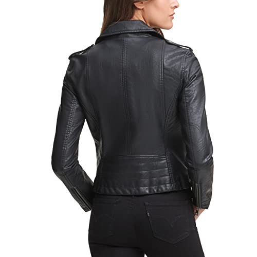Women's The Classic Faux Leather Moto Jacket (Regular & Plus Size)
