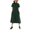 Women's Linen Sundress - Youth Loose Plus Size White